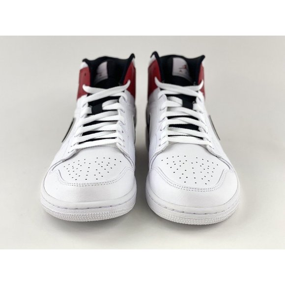 Nike Air Jordan 1 Mid Chicago 2019 Men's Sneakers Rare Shoe White Red Black - Picture 12 of 12